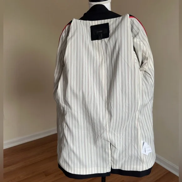 J.Crew Rhodes Women’s Black Wool Blazer Size 6 Classic Two-Button NWOT - Picture 11 of 16